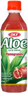 OKF Aloe Drink Pomegranate 16.9oz bottle